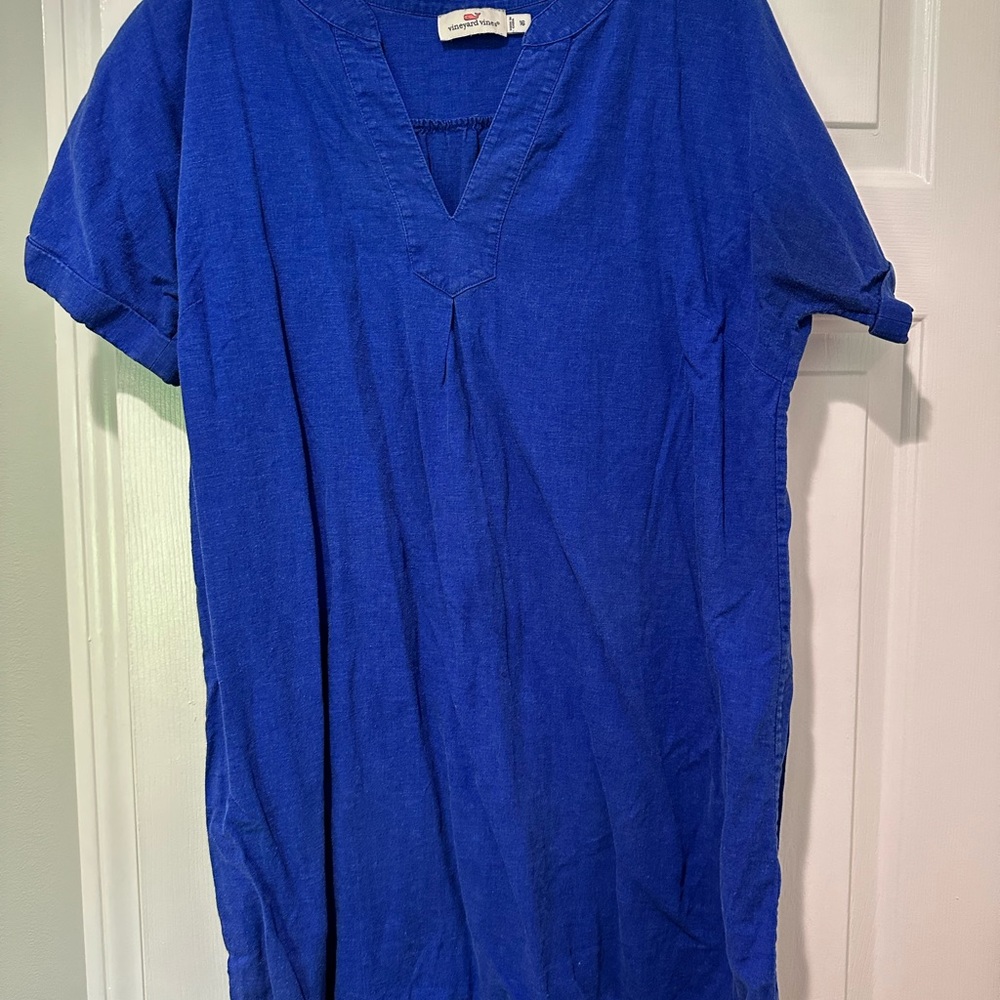 Vineyard vines faded cobalt blue dress